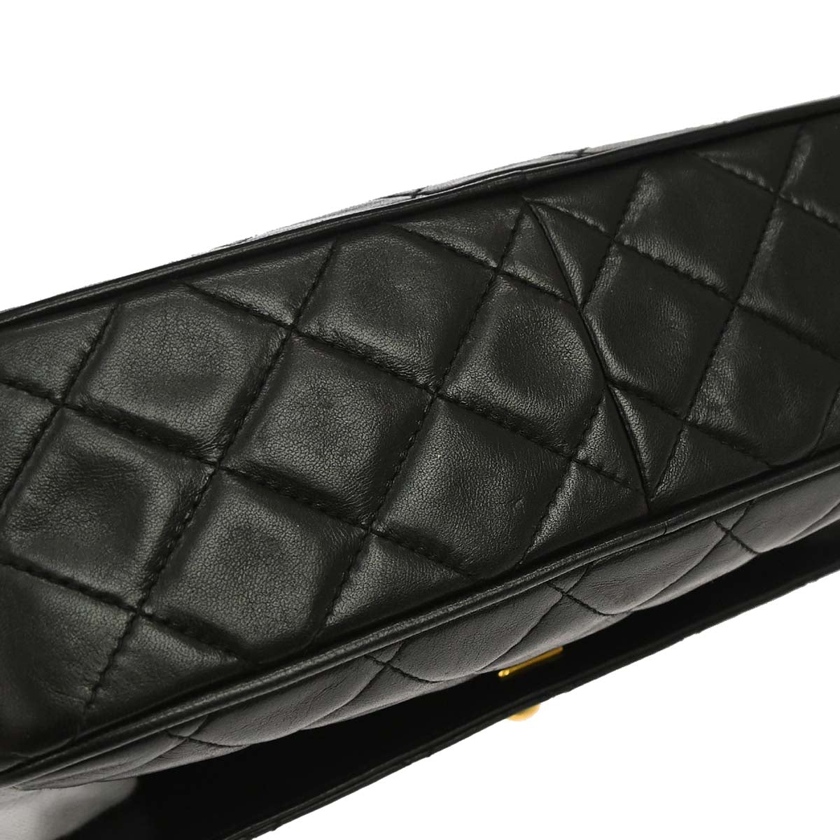Chanel Black Lambskin Camera Bag Small