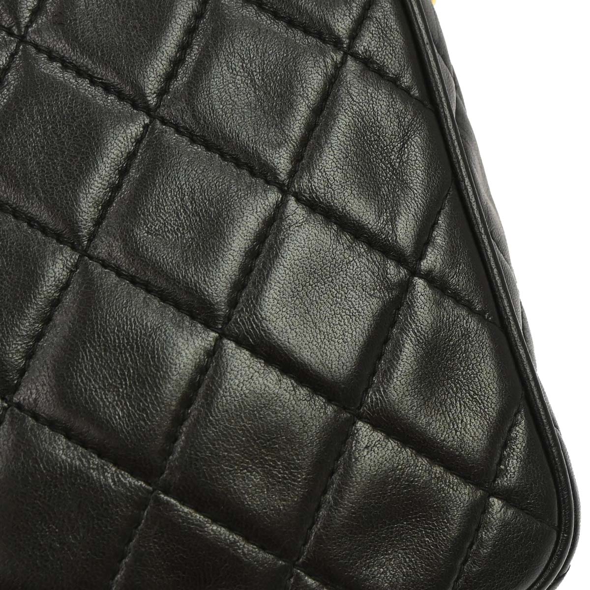 Chanel Black Lambskin Camera Bag Small
