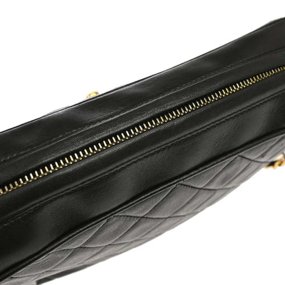 Chanel Black Lambskin Camera Bag Small