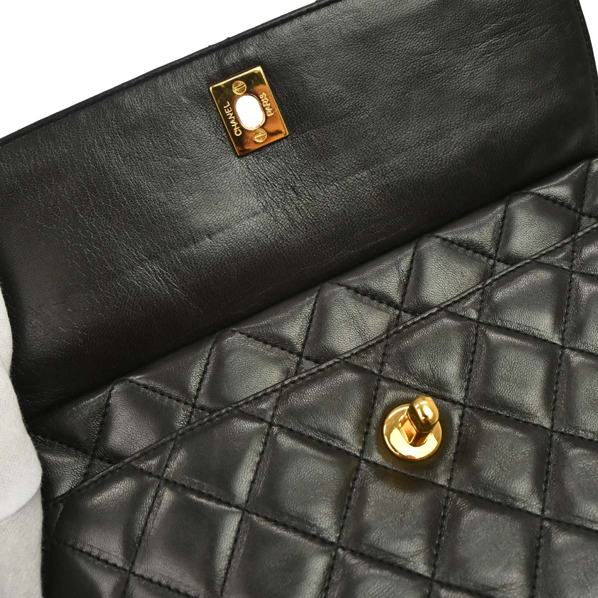 Chanel Black Lambskin Camera Bag Small