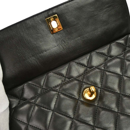 Chanel Black Lambskin Camera Bag Small