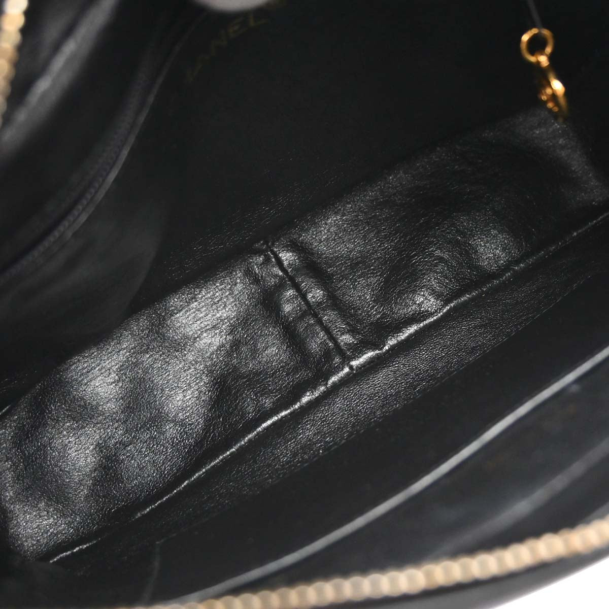 Chanel Black Lambskin Camera Bag Small