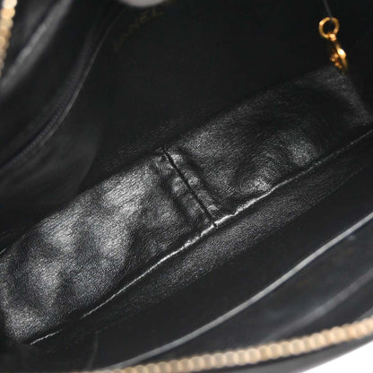 Chanel Black Lambskin Camera Bag Small