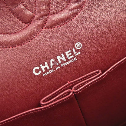 Chanel 2000-2002 Black Lambskin Medium Classic Double Flap Shoulder Bag