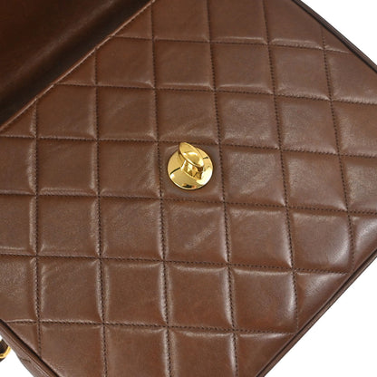 Chanel Brown Lambskin Shoulder Bag