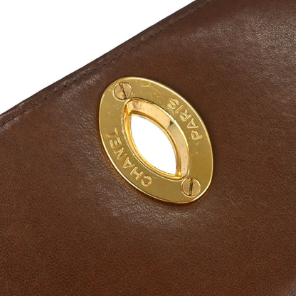 Chanel Brown Lambskin Shoulder Bag