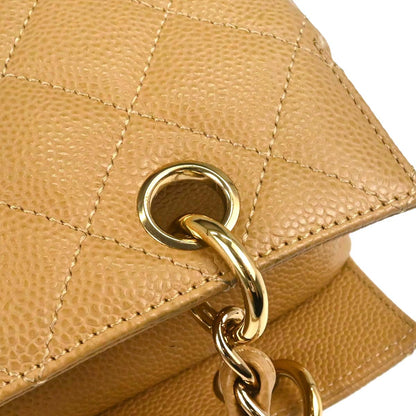 Chanel 2002-2003 Beige Caviar Skin Petite Timeless Tote PTT Chain Handbag