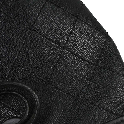 Chanel Black Caviar Skin On The Road Shopping Fever Tote Bag