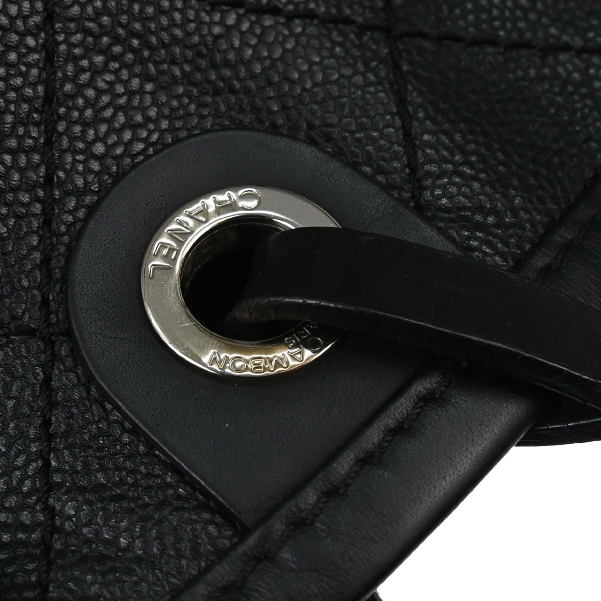 Chanel Black Caviar Skin On The Road Shopping Fever Tote Bag