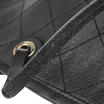 Chanel Black Caviar Skin On The Road Shopping Fever Tote Bag