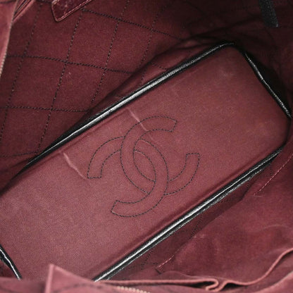 Chanel Black Caviar Skin On The Road Shopping Fever Tote Bag