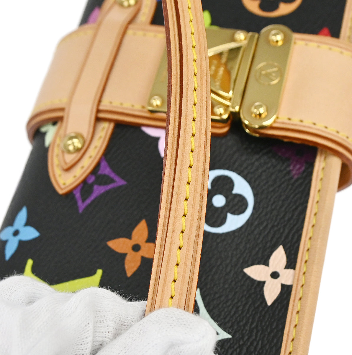 Louis Vuitton 2005 Black Multicolor Shirley Shoulder Bag M40050