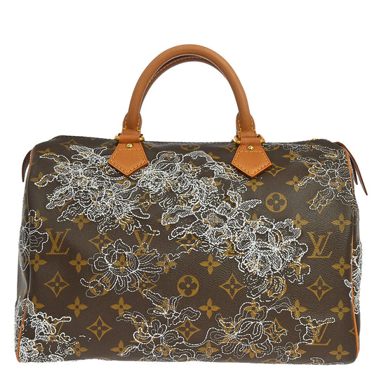 Louis Vuitton 2007 Monogram Dentelle Speedy 30 Handbag M95398