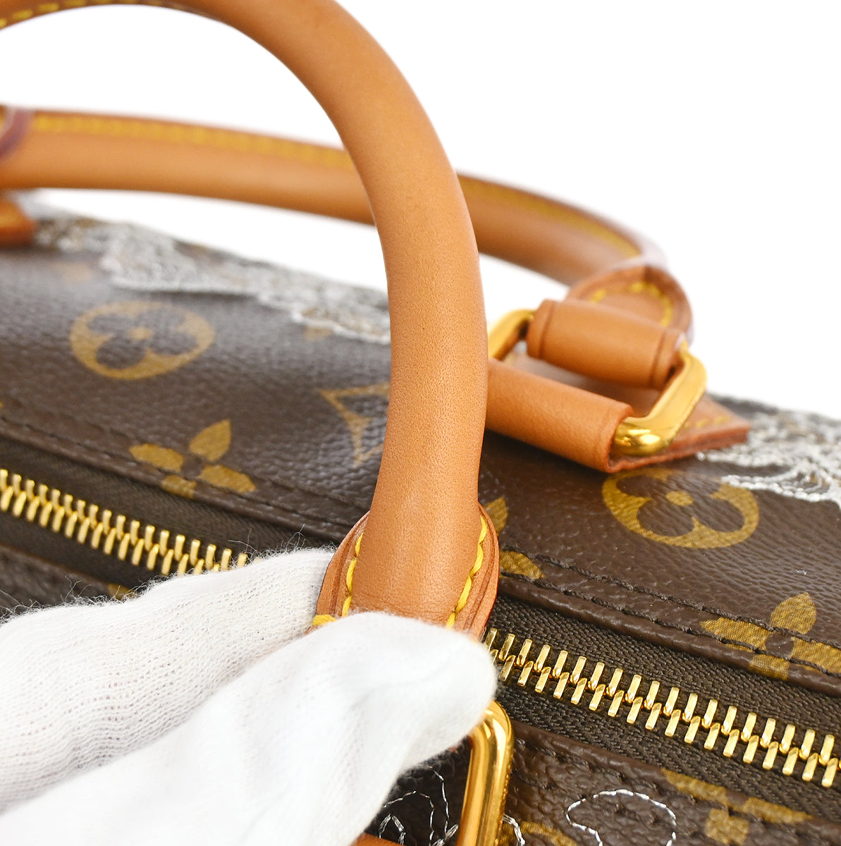 Louis Vuitton 2007 Monogram Dentelle Speedy 30 Handbag M95398