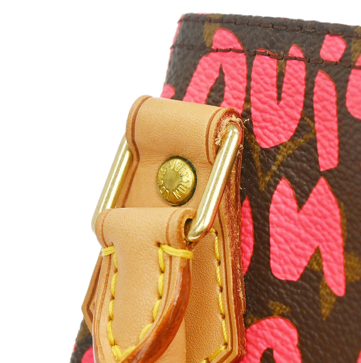 Louis Vuitton 2008 Pink Monogram Graffiti Speedy 30 Handbag M93704