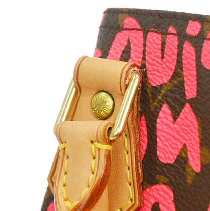 Louis Vuitton 2008 Pink Monogram Graffiti Speedy 30 Handbag M93704