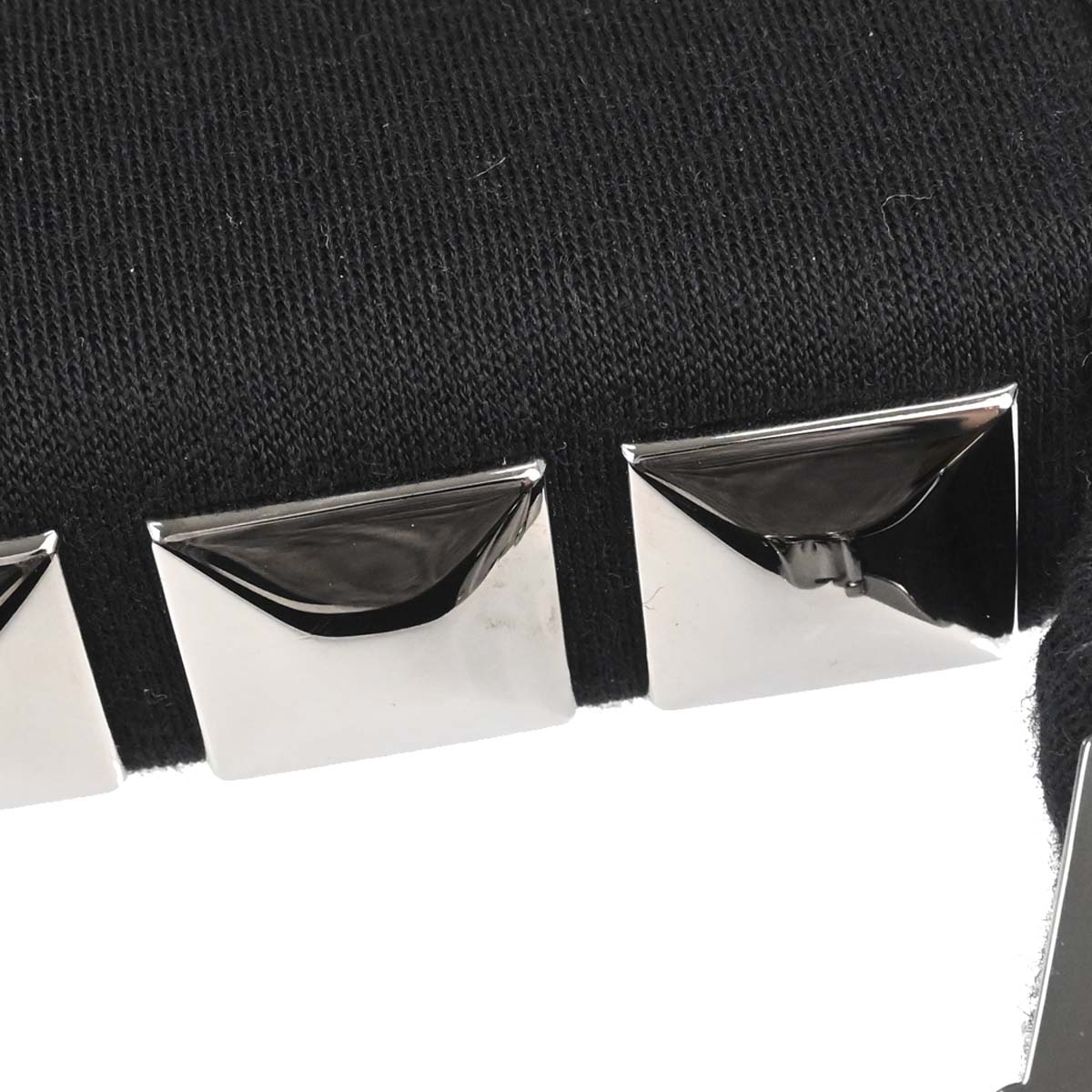 Chanel 2003-2004 Black Cotton Ice Cube Shoulder Bag