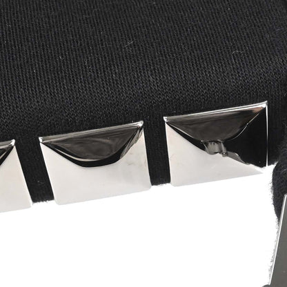 Chanel 2003-2004 Black Cotton Ice Cube Shoulder Bag