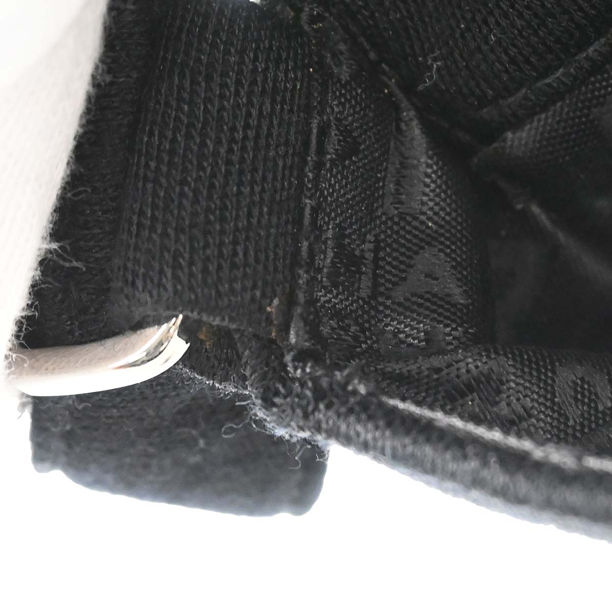 Chanel 2003-2004 Black Cotton Ice Cube Shoulder Bag
