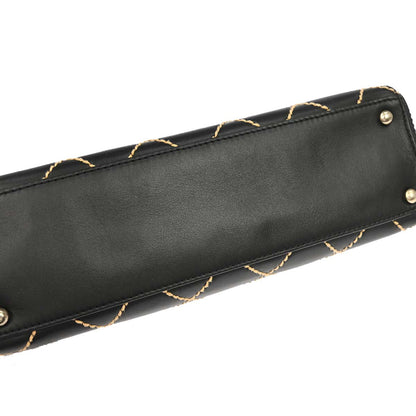 Chanel 2000-2001 Black Calfskin Wild Stitch Handbag