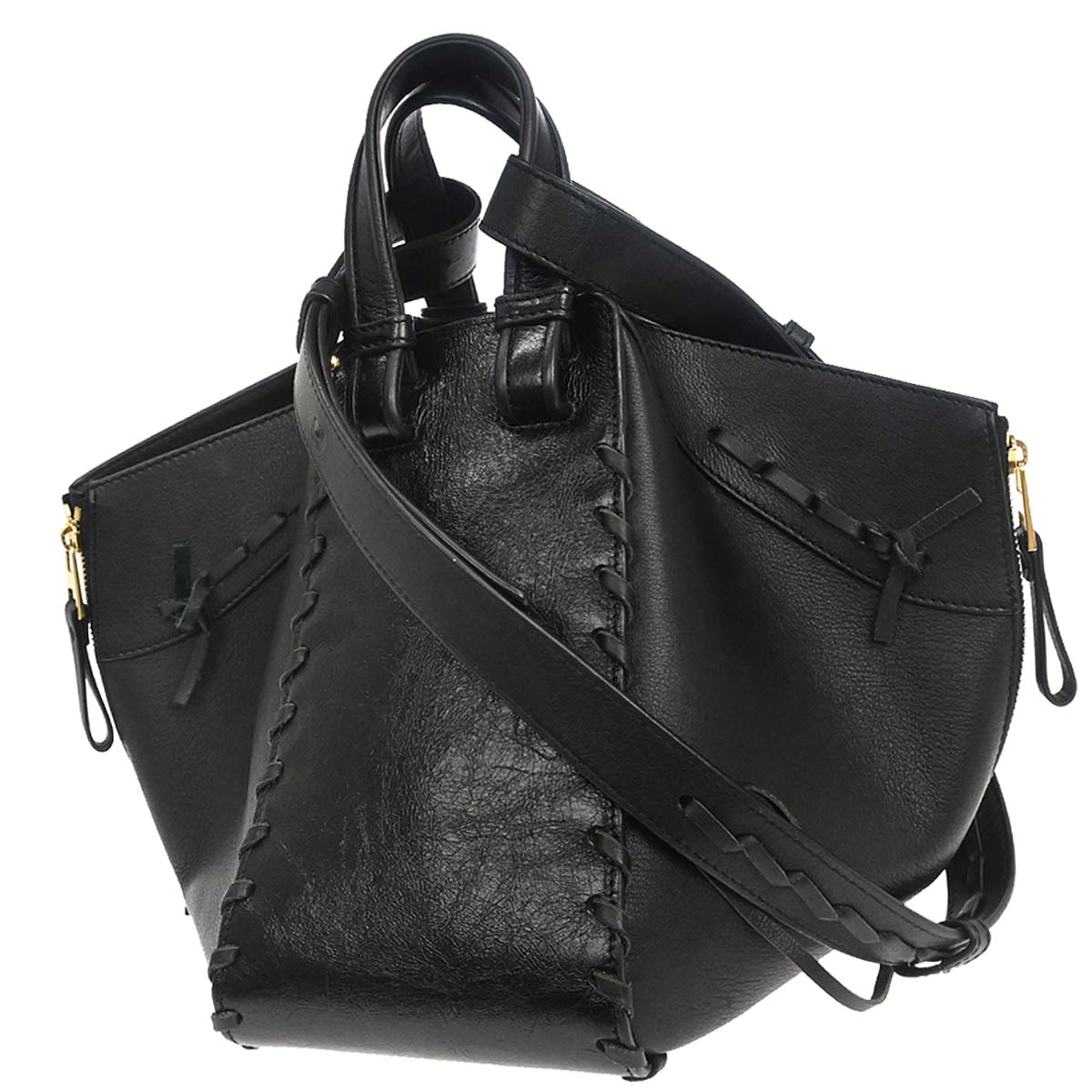 Loewe Black Hammock 2way Shoulder Tote Handbag