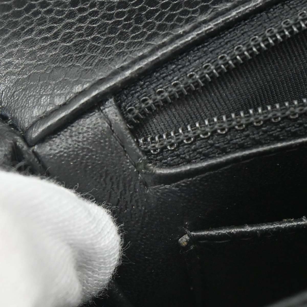 Chanel Black Caviar Skin Classic Single Flap Shoulder Bag