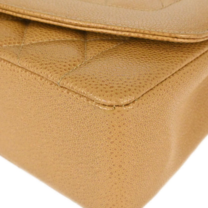 Chanel 1994-1996 Beige Caviar Skin Medium Diana Shoulder Bag