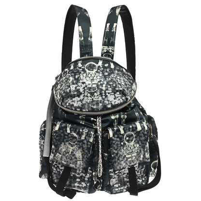 Chanel Navy Nylon Sequins Astronaut Essentials Backpack