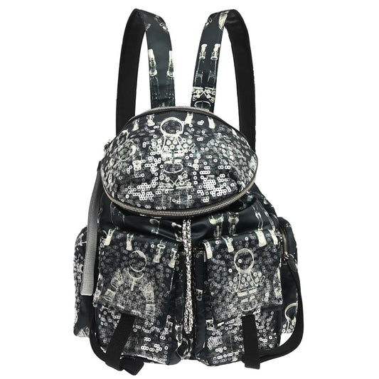 Chanel Navy Nylon Sequins Astronaut Essentials Backpack