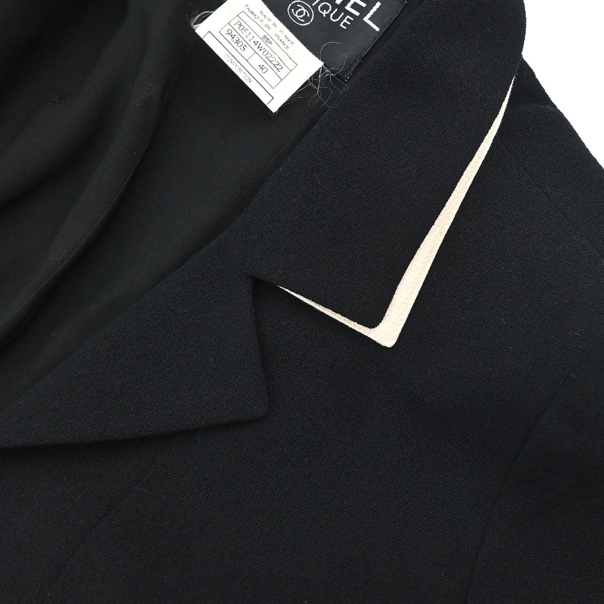 Chanel 1995 Short Sleeve Jacket Black #40