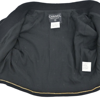 Chanel 1995 Short Sleeve Jacket Black #40
