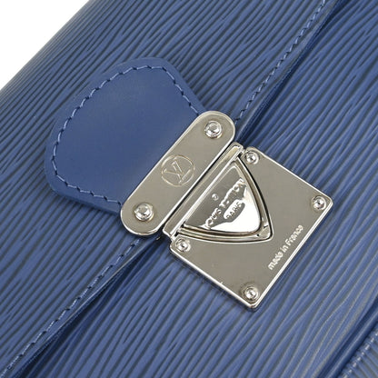 Louis Vuitton 2005 Blue Epi Pochette Segur Handbag M5888G