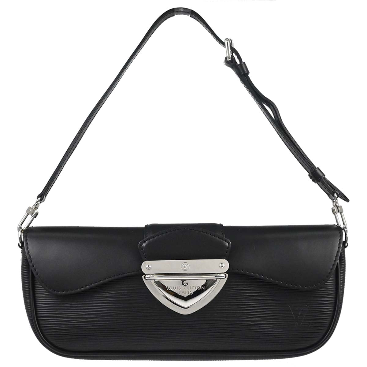 Louis Vuitton Black Epi Pochette Montaigne Handbag M59292