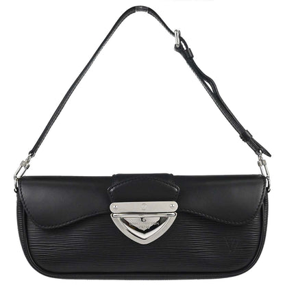 Louis Vuitton Black Epi Pochette Montaigne Handbag M59292