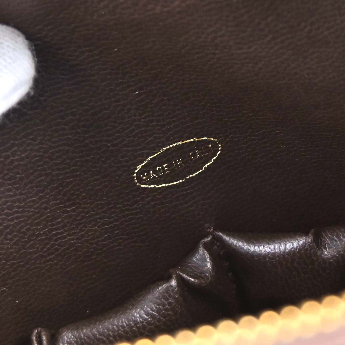 Chanel 1989-1991 Brown Lambskin Bicolore Pouch Clutch Bag