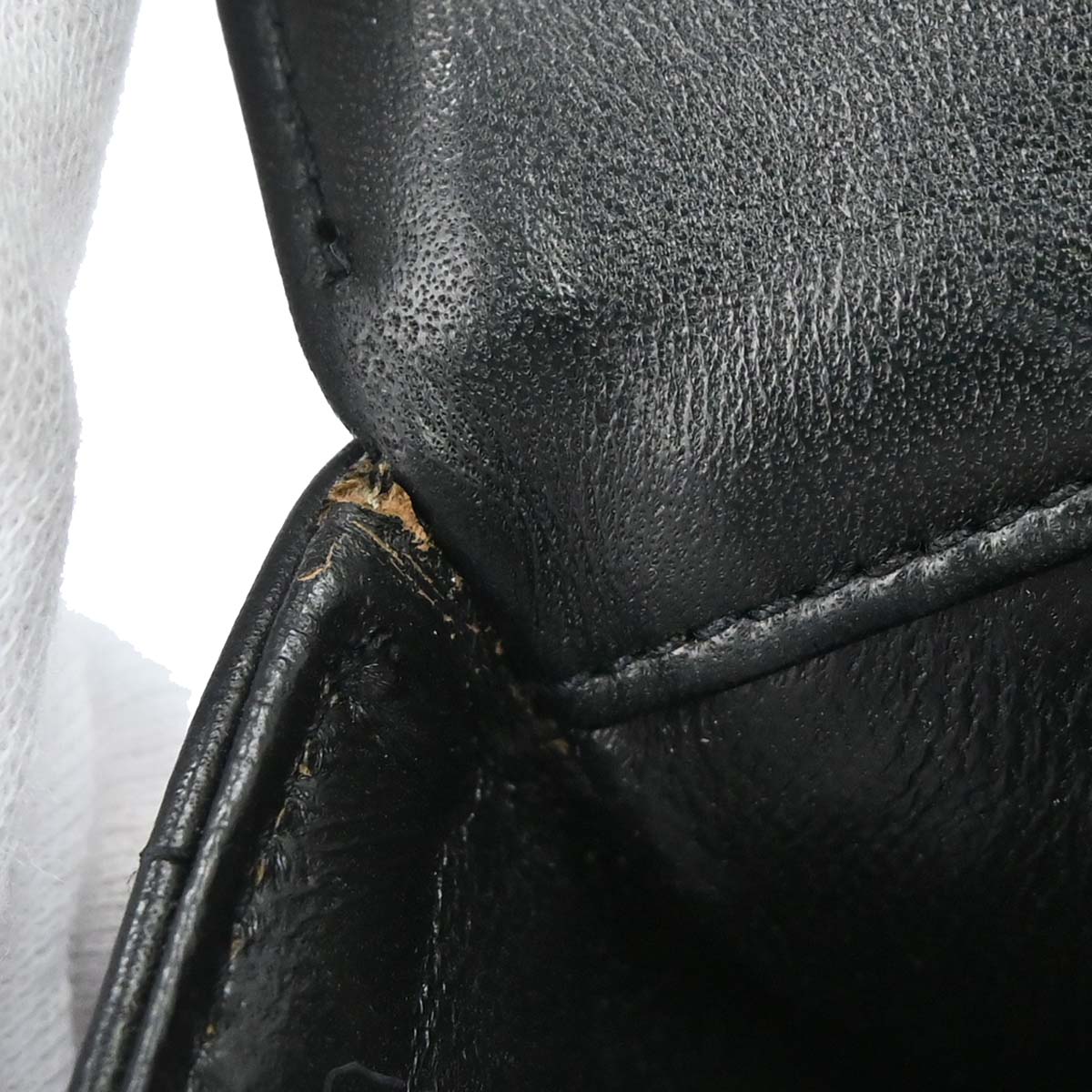 Chanel 1991-1994 Black White Lambskin Bicolor Flap Mademoiselle Shoulder Bag