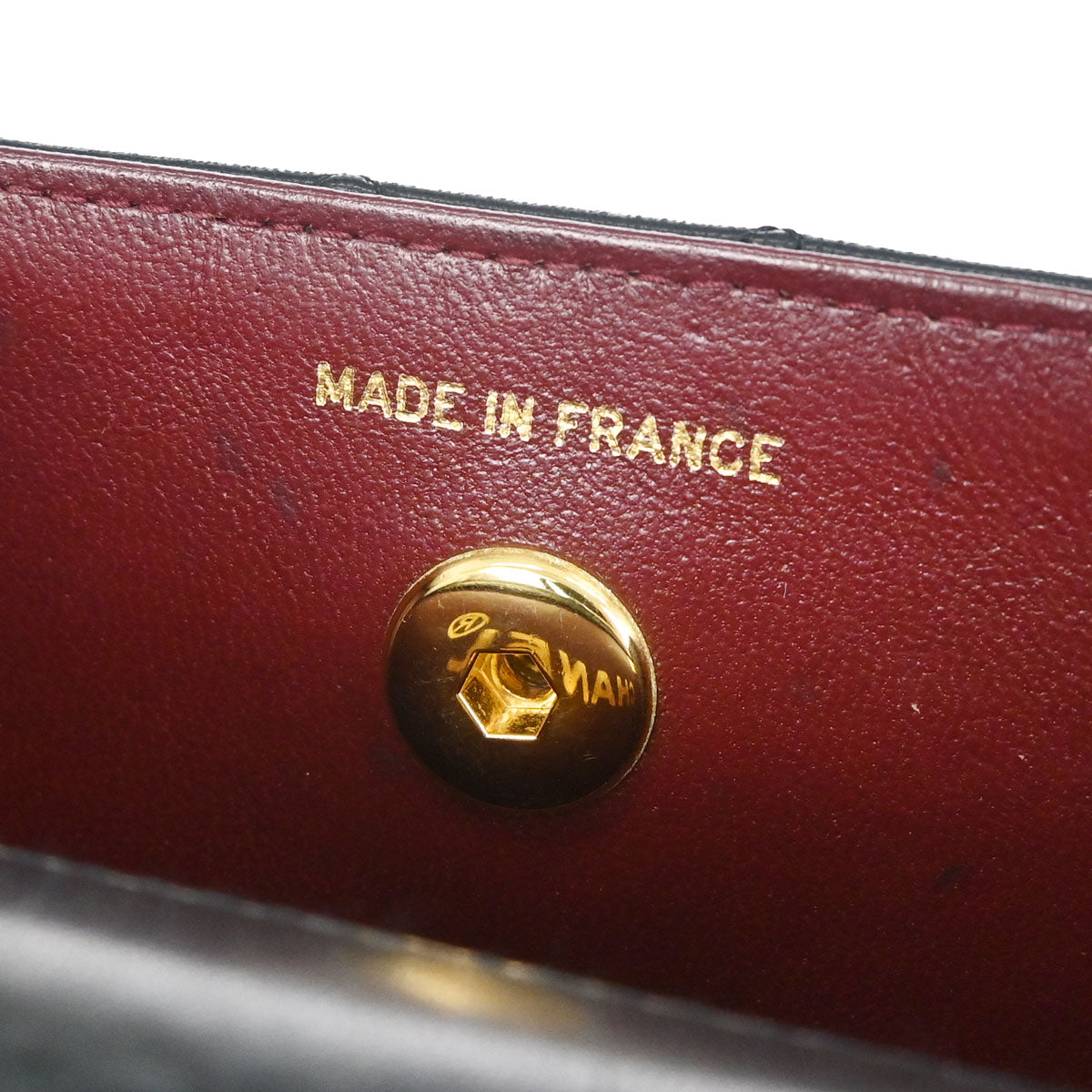 Chanel 1989-1991 Black Lambskin Straight Flap Shoulder Bag
