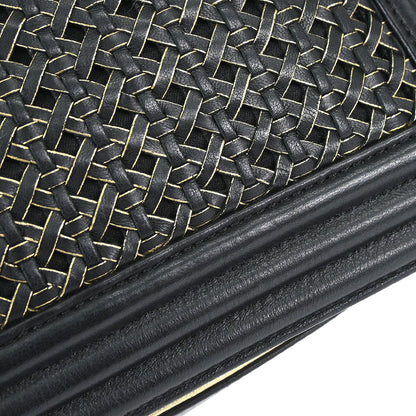 Boy Chanel Black Lambskin Large Shoulder Bag