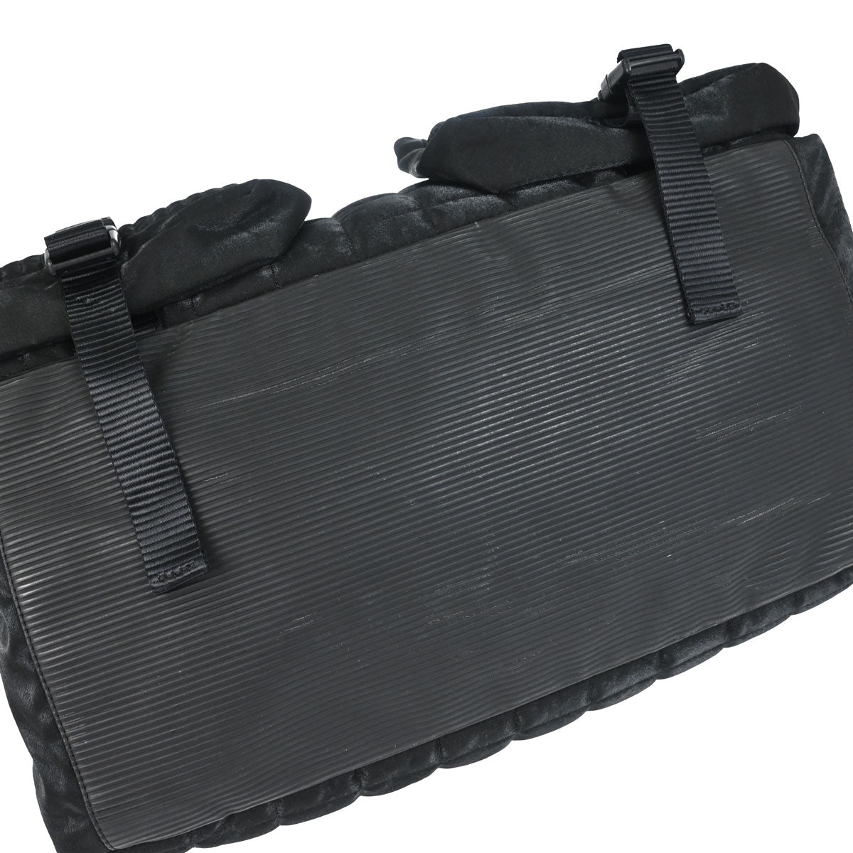 Chanel 2005-2006 Black Nylon Choco Bar Sport Line Duffle Handbag