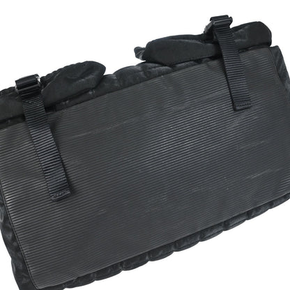 Chanel 2005-2006 Black Nylon Choco Bar Sport Line Duffle Handbag