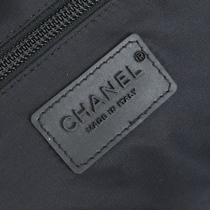 Chanel 2005-2006 Black Nylon Choco Bar Sport Line Duffle Handbag