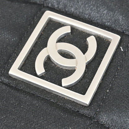 Chanel 2005-2006 Black Nylon Choco Bar Sport Line Duffle Handbag