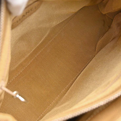 Chanel 1996-1997 Beige Caviar Skin Tote Shoulder Bag