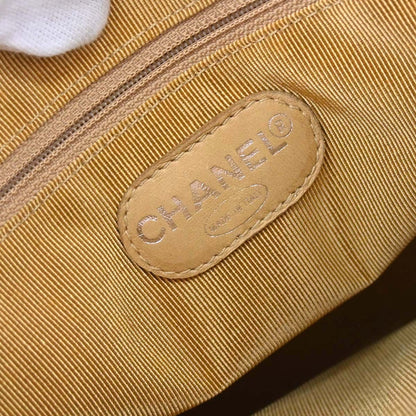 Chanel 1996-1997 Beige Caviar Skin Tote Shoulder Bag