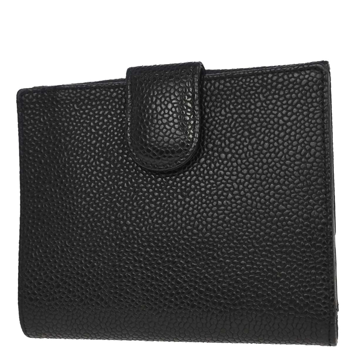Chanel 2005-2006 Black Caviar Skin Bifold Wallet