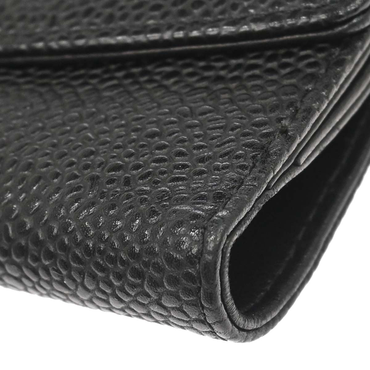 Chanel 2005-2006 Black Caviar Skin Bifold Wallet