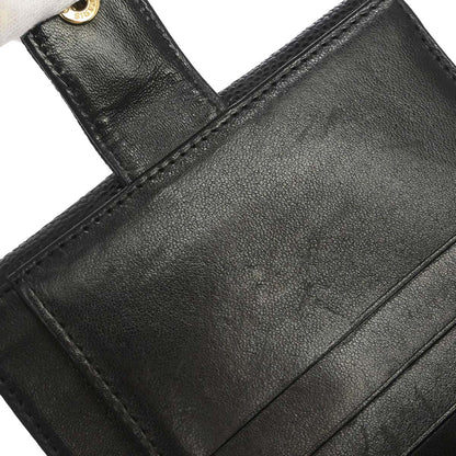 Chanel 2005-2006 Black Caviar Skin Bifold Wallet