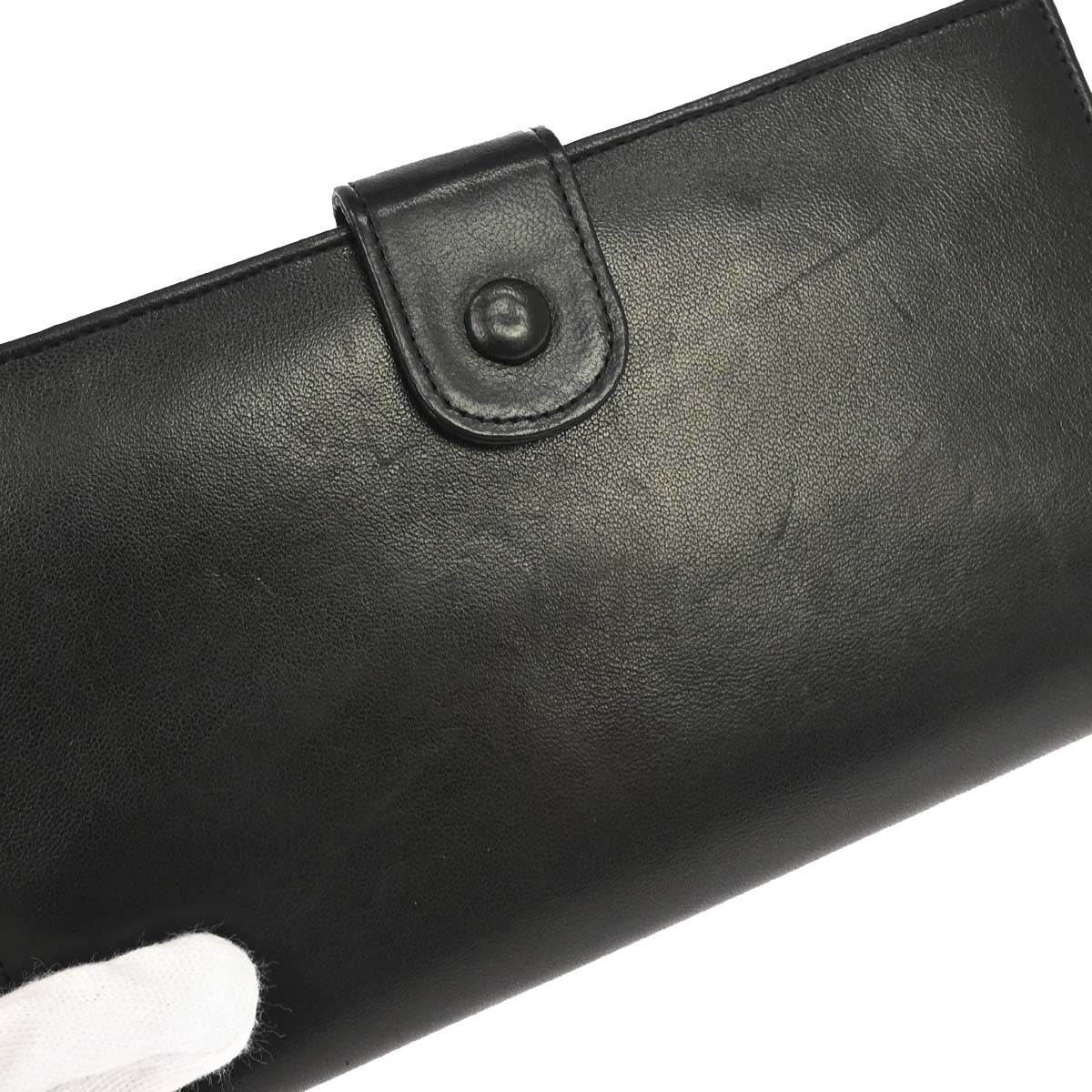 Chanel 1994-1996 Black Lambskin Long Wallet
