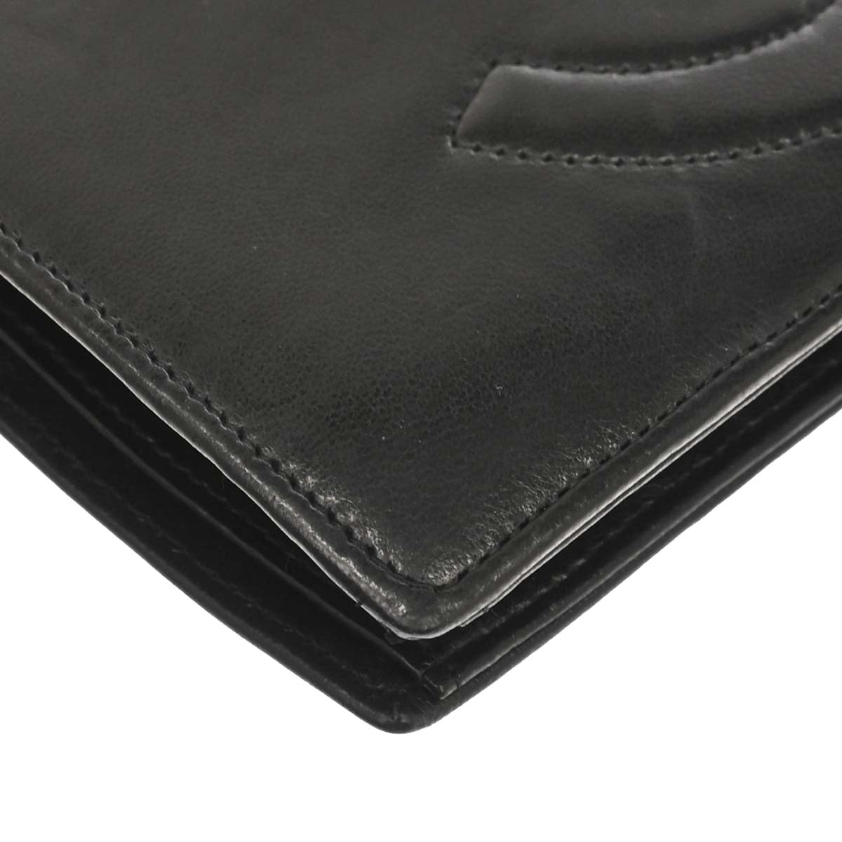 Chanel 1994-1996 Black Lambskin Long Wallet