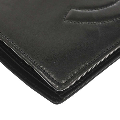 Chanel 1994-1996 Black Lambskin Long Wallet